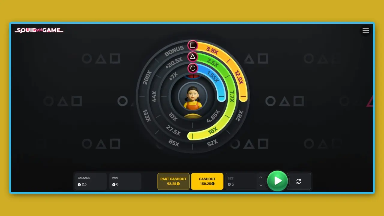 Caratteristiche del gioco Squid$$ su dispositivi mobili